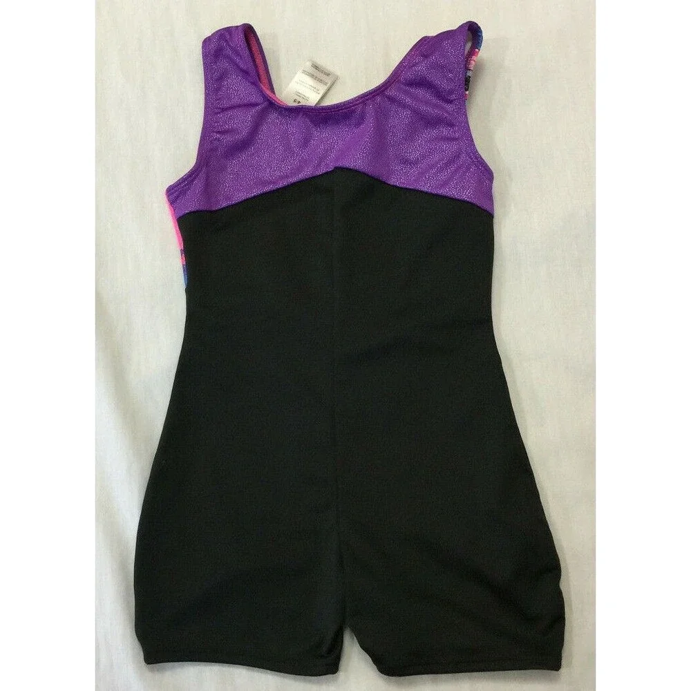 🌎🌎🌎 FREESTYLE DANSKIN GIRLS LEOTARD COSTUME SIZE 4/5 🌎🌎🌎